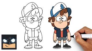 how draw dipper pines gravity falls