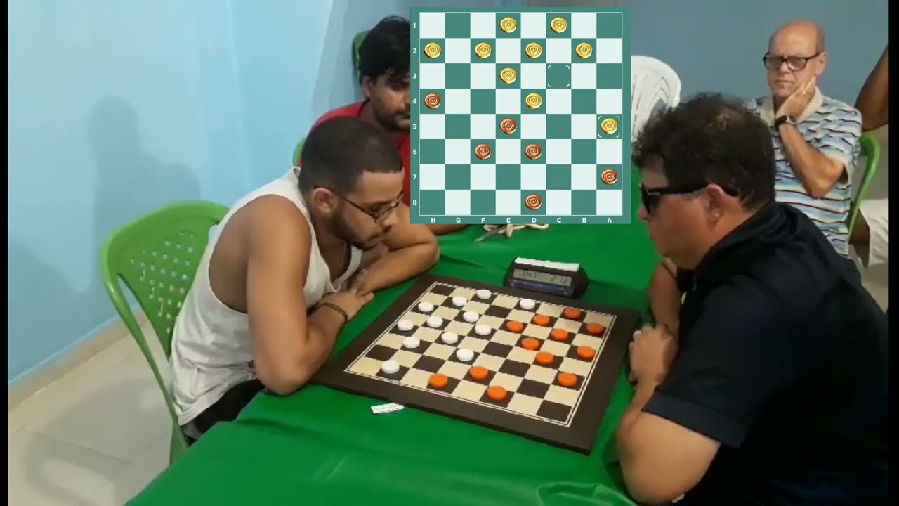 VINICIUS DAMIR VS JURACIR BLITZ SISTEMA  MATA MATA DE JOGOS DE DAMAS