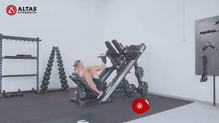 Altas Strength Leg Press Hack Squat Machine AL-6026 Exercise Guide