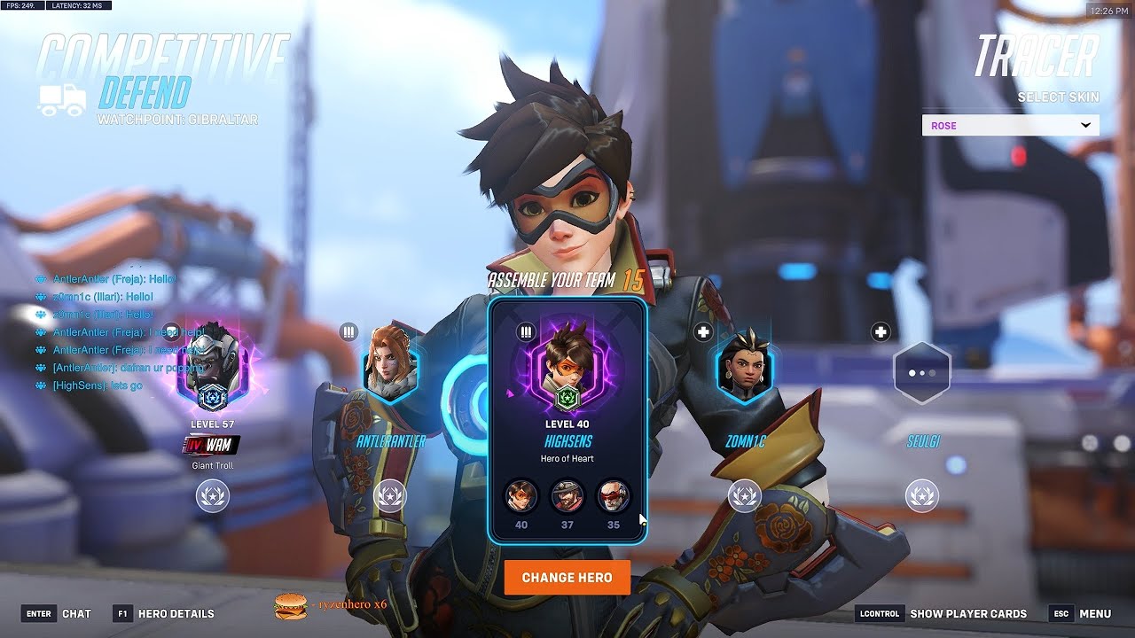 Unit Da Fran Dafran The Rank #1 Tracer in Overwatch 2 - Gameplay Season 18 Top 500 ...