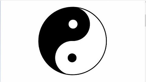 How to Draw YING YANG logo in MS PAINT // Step by Step tutorial..