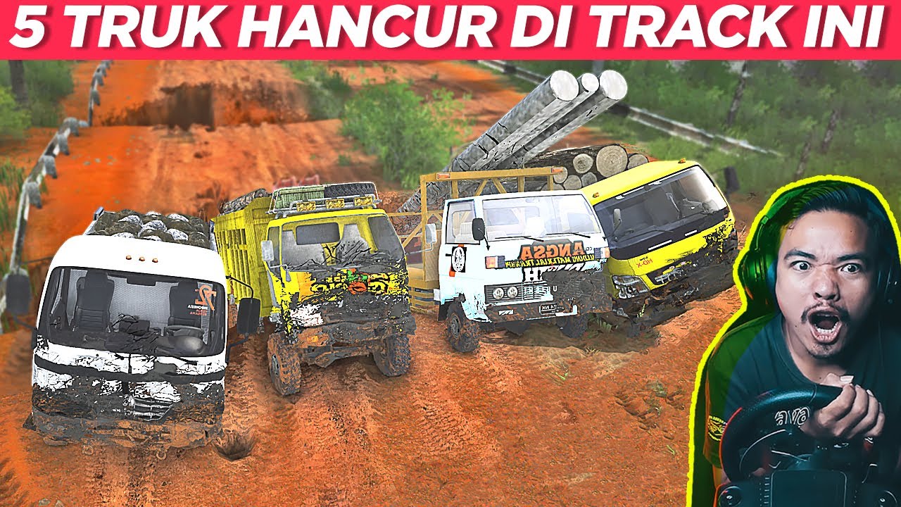 5 TRUK HANCUR SEMUA SIAPA YANG GAGAL?? - Spintires mudrunner