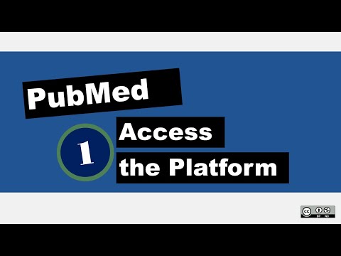 PubMed: Access the Platform