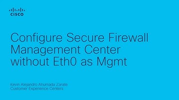 How to Configure Cisco Secure Firewall Management Center Without Eth0 as Management Interface