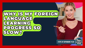 Why Is My Foreign Language Learning Progress So Slow? - Steps to Sophomore Year