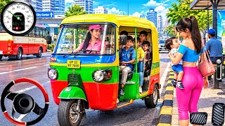 Indian Tuk Tuk Auto Rickshaw Game 3D! City Rickshaw Pick Drop Passenger Transport! Android Gameplay screenshot 2