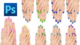 How To Paint Fingernails In Photoshop (Manicure tutorial) screenshot 3