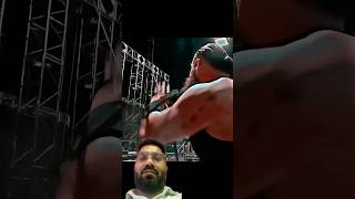 The rock and pual shocked to see brun strowman power 👀#short#wweraw#romanreigns #viral#shorts
