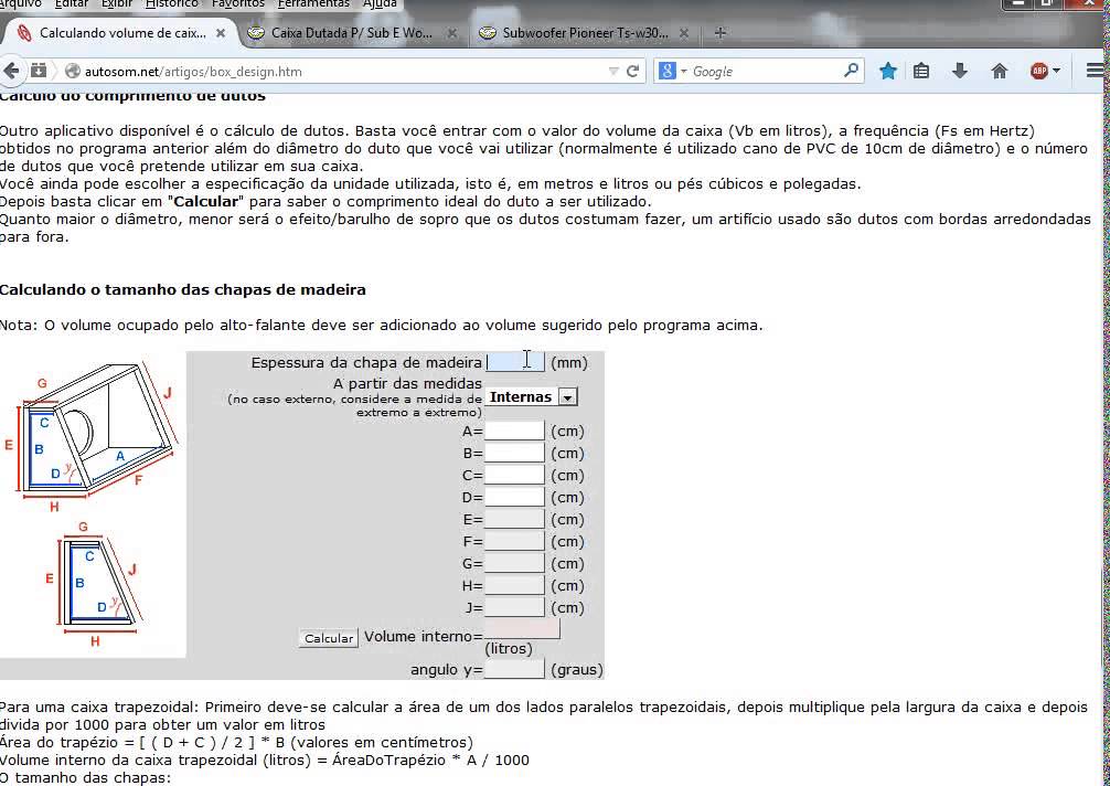 Aplicativo Para Calcular Litragem De Caixa De Som Como Calcular Litragem De Caixa De Som Youtube