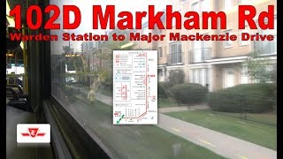 102D Markham Rd - TTC 2010 Orion VII NG 8103 (Warden Station to Major Mackenzie Drive)