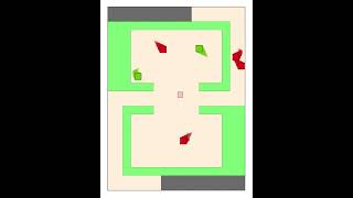 Square Race Battle Royale 🟦🟥🟩🟨  #satisfying #bouncingsquare #square