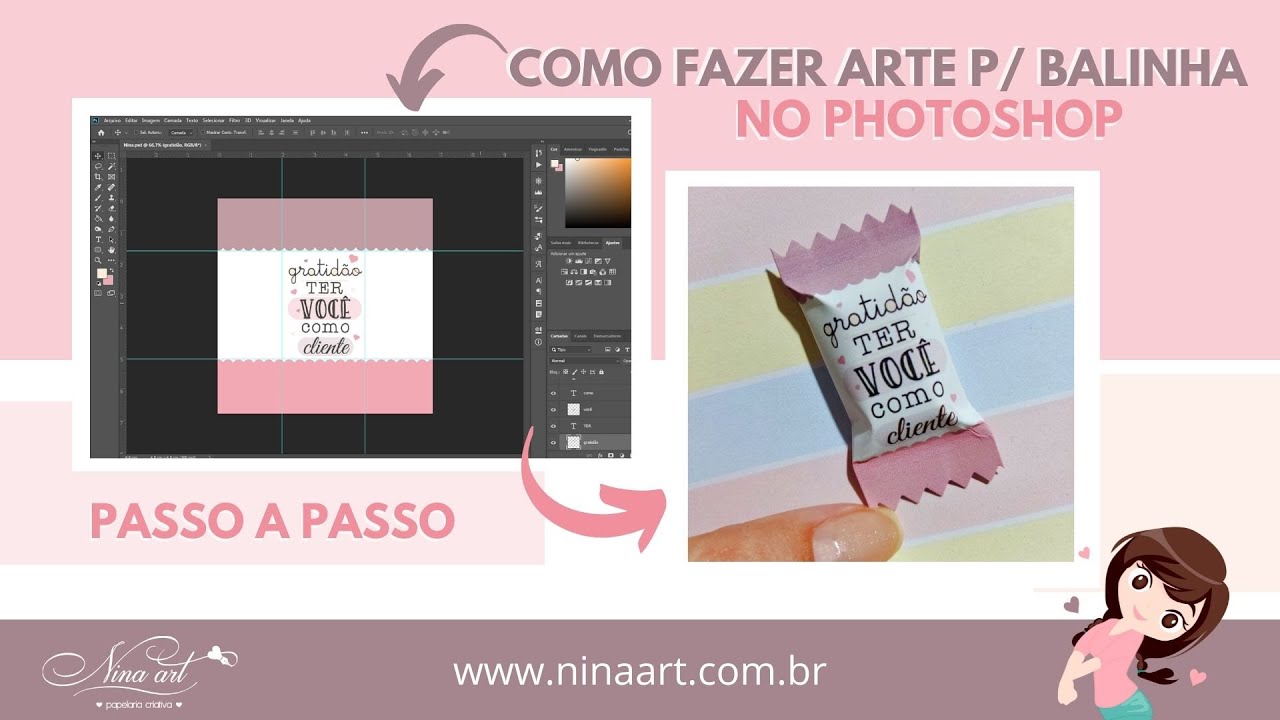 COMO FAZER ARTE PARA BALINHA PERSONALIZADA | PASSO A PASSO COMPLETO ...