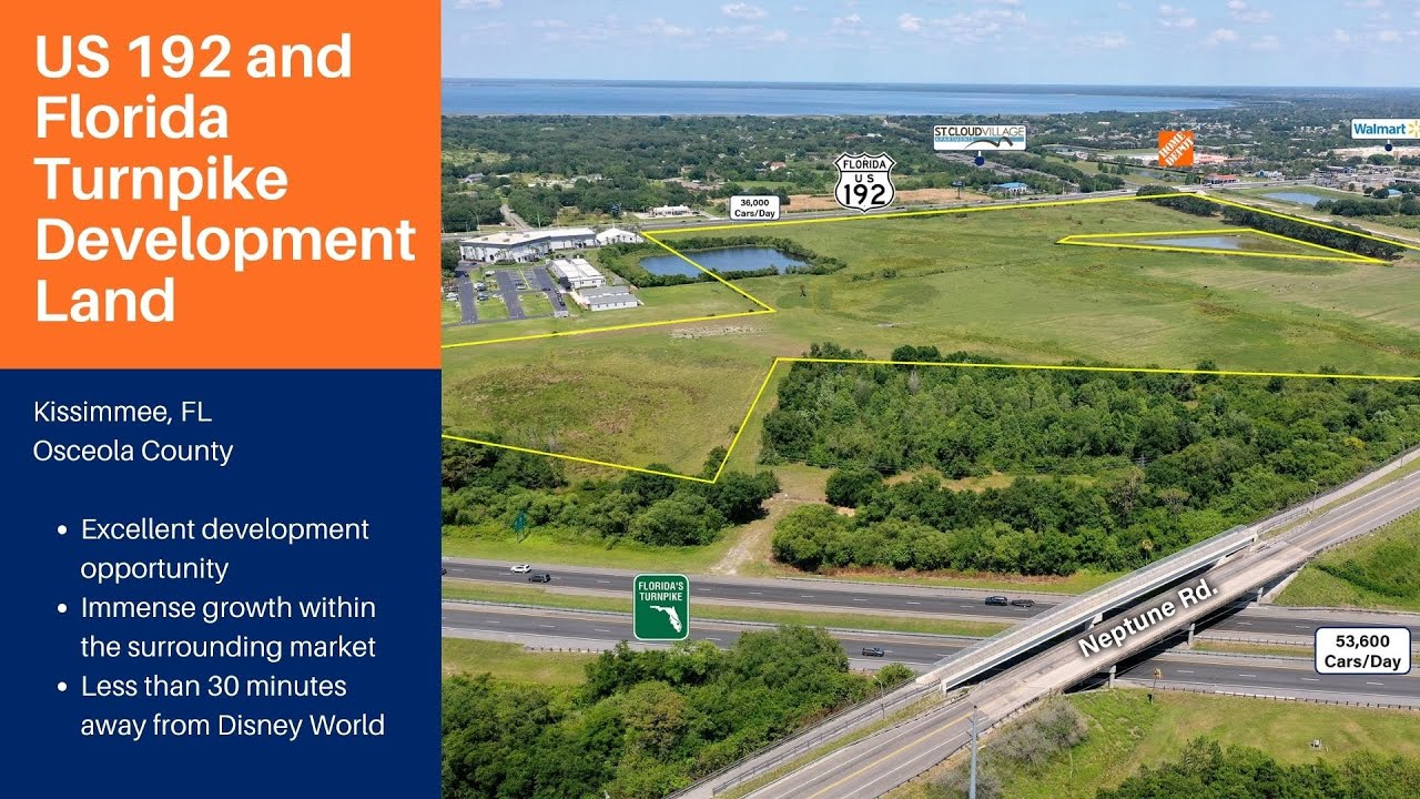 US 192 & Florida Turnpike Development Land | 65 ± AC | Mixed-Use | FOR SALE near Disney World, FL