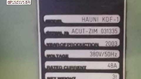 Hauni KDF-1, AIGER - Filter rods making machinery