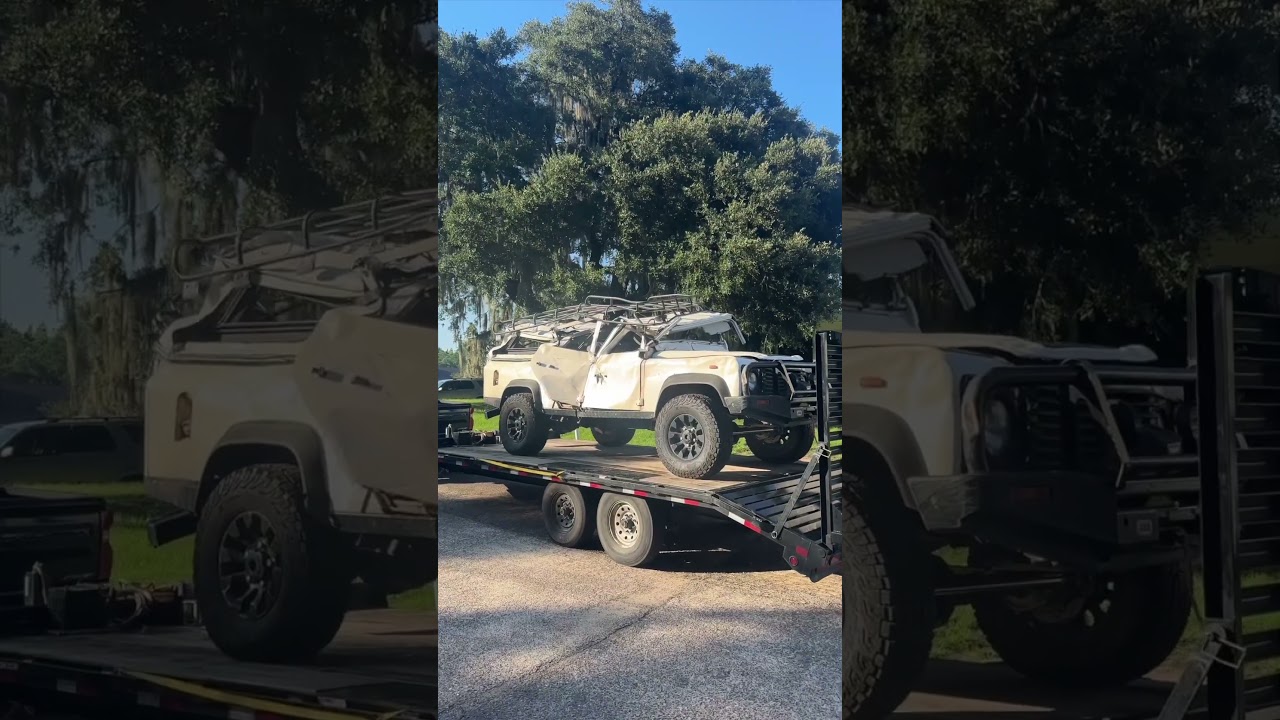 BEFORE and AFTER a Custom Classic Land Rover Defender 110 Transformation by HIMALAYA 🇺🇸