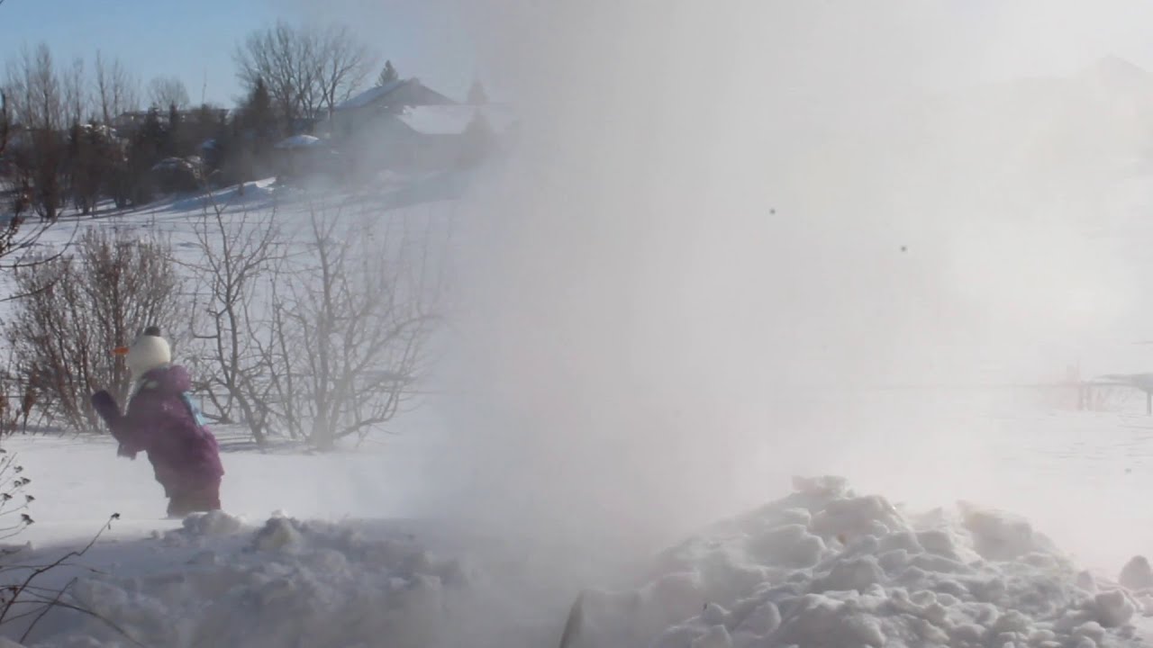 Backyard Snowstorm in Winnipeg YouTube