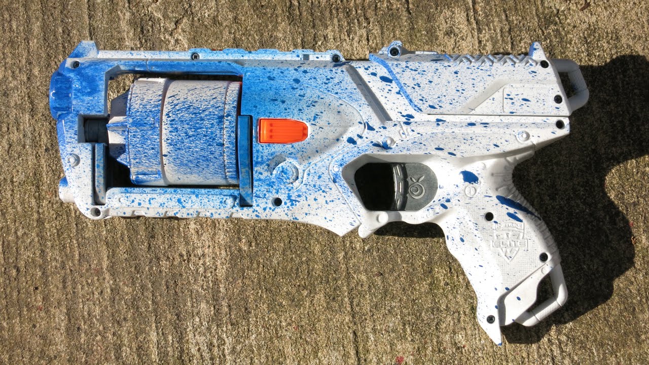 Splatter painted Strongarm with 3x rear-loading access and Orange Mod Works...