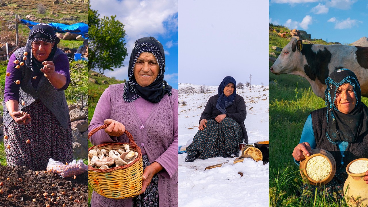 Dört Mevsim Yayla ve Dağ Hayatı 2- Taş Evde Yaşam