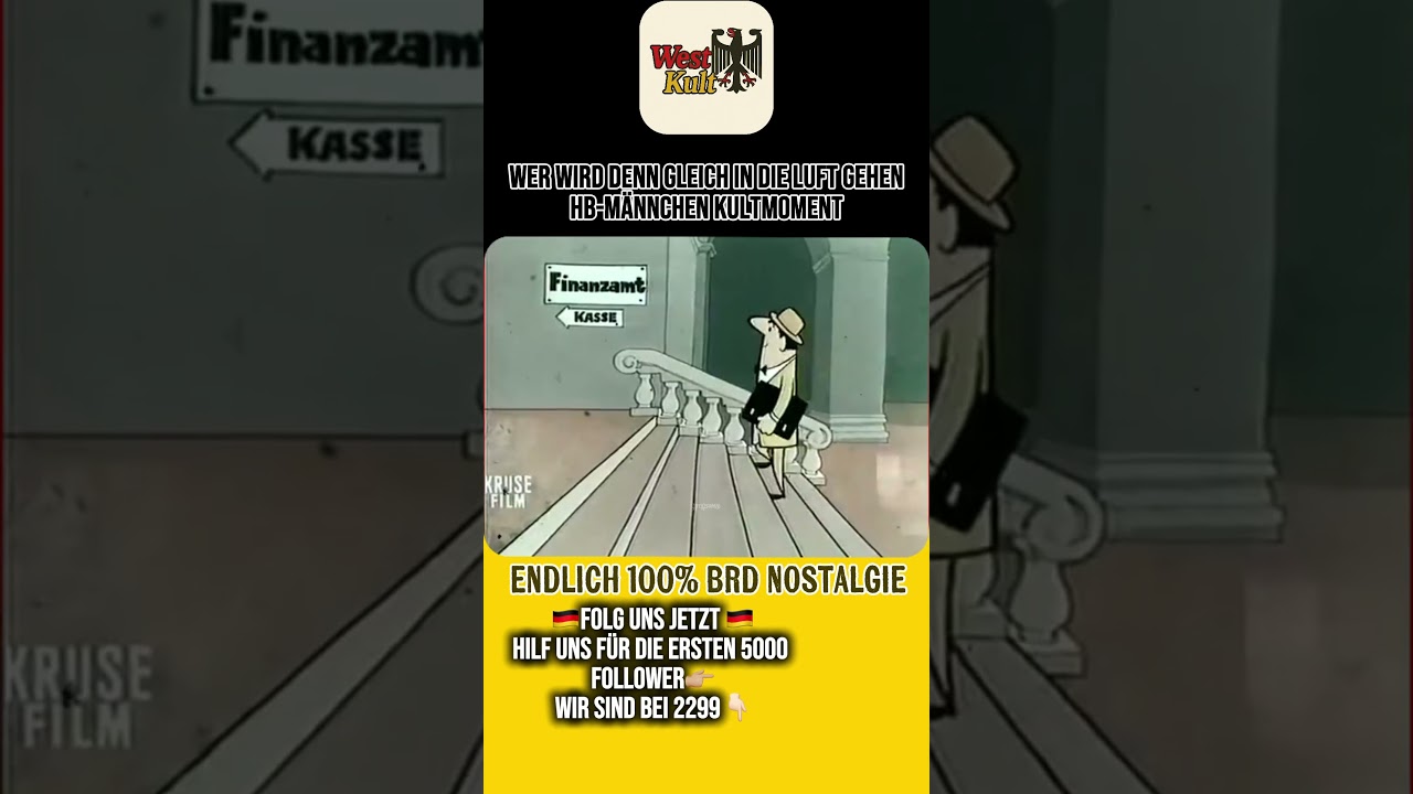 Ein Klassiker der Werbegeschichte: Das HB-Männchen aus der alten BRD