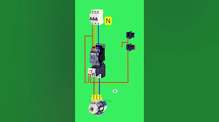 Dol starter complete wiring diagram and connection #dolstarter #dolstarterconnection