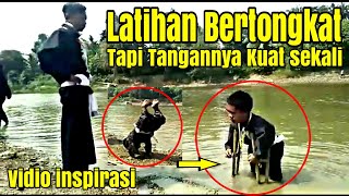 Vidio Inspirasi, Siswa PSHT LATIHAN Bertongkat Ternyata tangannya Kuat