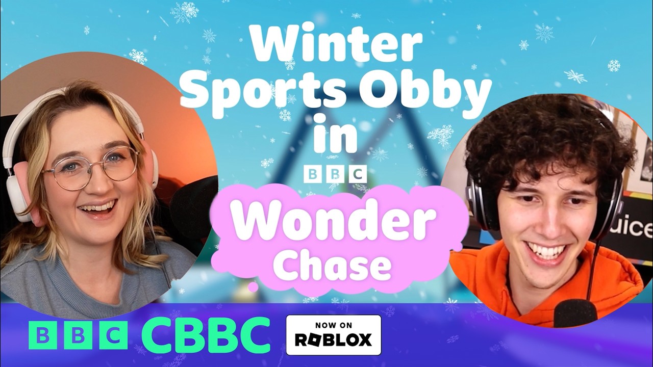 Can you beat Bekyamon and OwengeJuice in the Winter Sports obby? | Wonder Chase | ROBLOX | CBBC