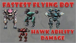 Testing Speed For Flying Bots Hawk Ao Jun Ao Guang Ao Qin & Ability Damage Of Hawk Using Different S