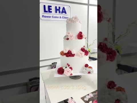 Video Bánh cưới 3 tầng Lê Hà - youtube