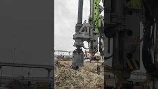 ZOOMLION Rotary Drilling Rig in Action: Advanced Piling &amp; Foundation Work #construction #shorts