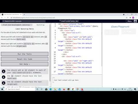 Bootstrap Tutorial 28 - label bootstrap wells - freecodecamp