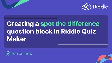 12. Creating a spot the difference question block in Riddle Quiz Maker