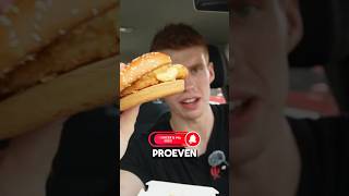 Ik Probeer de PITTIGSTE Hamburger van McDonald’s! Hoe Pittig Is Deze?👇 #shorts #mcdonalds