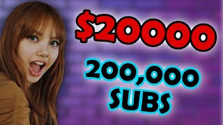 Regalando 20,000 Por Los 200,000 Subs