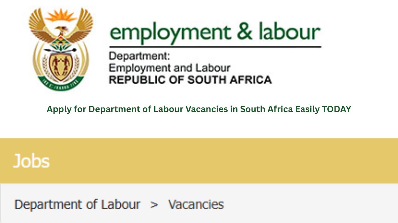 How to apply for Department of Labour Vacancies