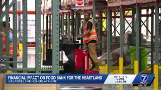 Food Bank for The Heartland hit hard by gas price increase