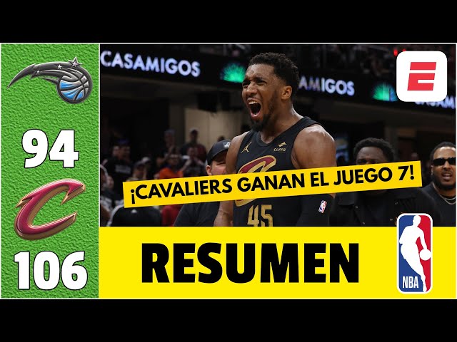 JUEGO 7 CLEVELAND CAVALIERS eliminaron a ORLANDO MAGIC. 39 PUNTOS de DONOVAN MITCHELL | NBA Playoffs