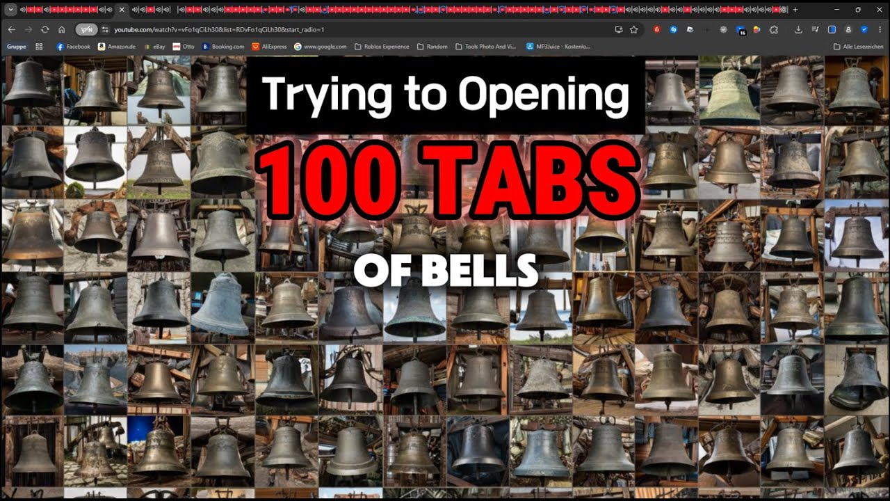 100 Browser Tabs of Church Bells Ringing - YouTube