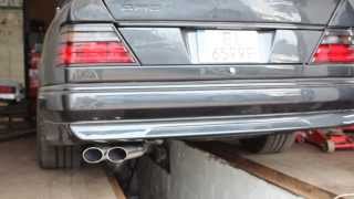 mercedes w124 coupe 3.2 stainless steel exhaust by inochi motorsport