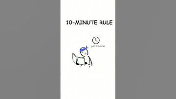 10 Minute Rule - Every PRODUCTIVITY HACK Explained in 8 minutes #explained #science