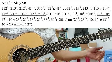 Ký âm số vọng cổ câu 2 dây đào