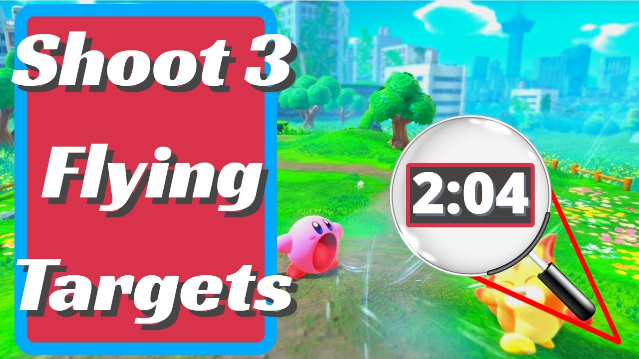 Shoot 3 Flying Targets Kirby And The Land YouTube