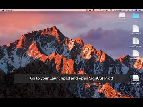 Vinyl Cutter Set up ---- Signcut Pro for Mac - YouTube
