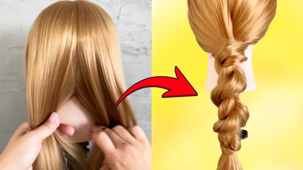 💛Easy Pull Through Braid Simple & Cute Hairstyle Tutorial！ - YouTube