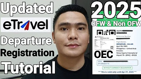 LATEST ETRAVEL DEPARTURE CARD REGISTRATION TUTORIAL PAPUNTA SA ABROAD FOR OFW & NON OFW | OEC UPDATE