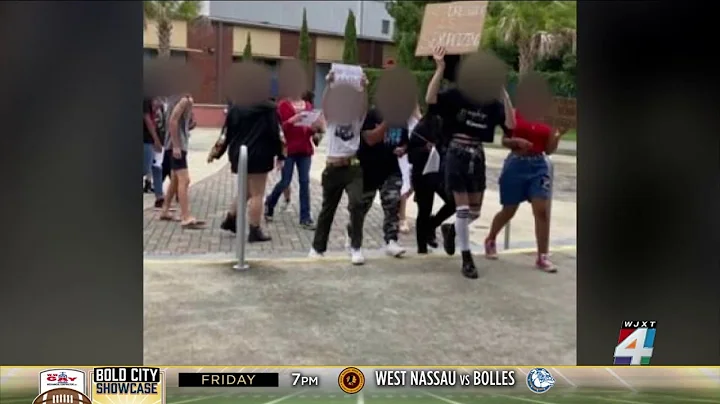 Douglas Anderson students protest school districts...