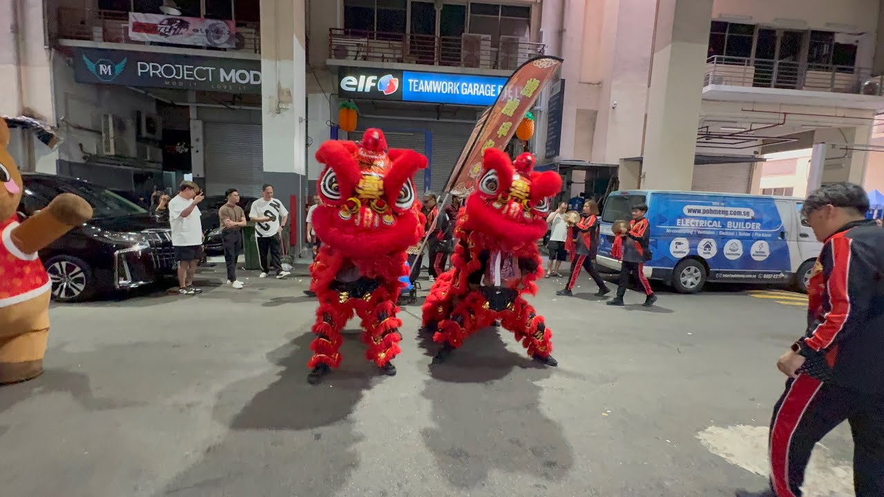 新加坡雲封體育會 Hoon Hong Dragon & Lion Dance Arrived at MTM Performance Group ...