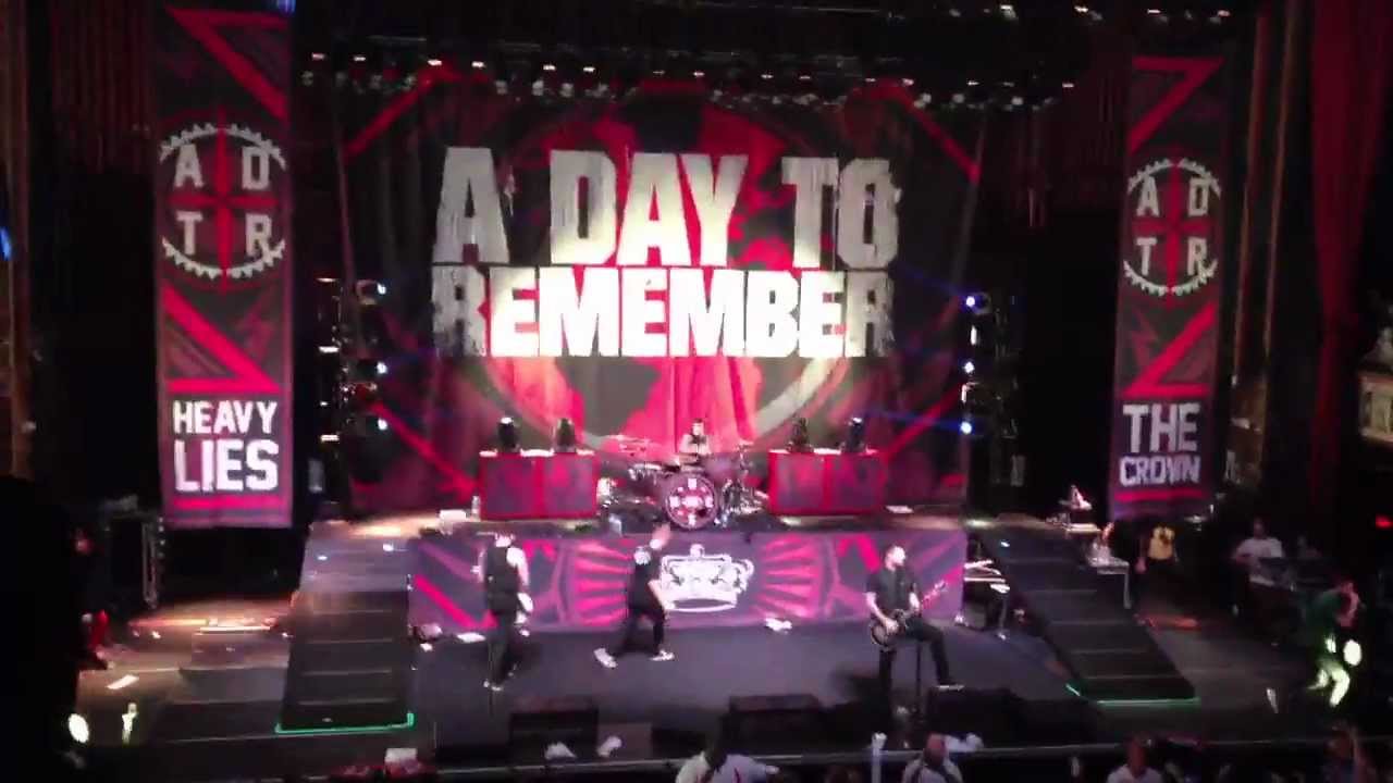 Right Back At It Again (New Song) - A Day To Remember LIVE - YouTube