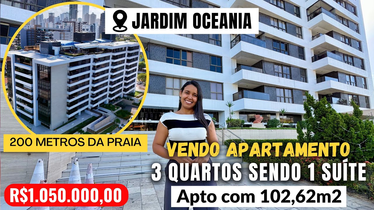 (🚨Vendido) Apartamento de 3 quartos no Jardim Oceania em João Pessoa, Apto com 102,62m2 .