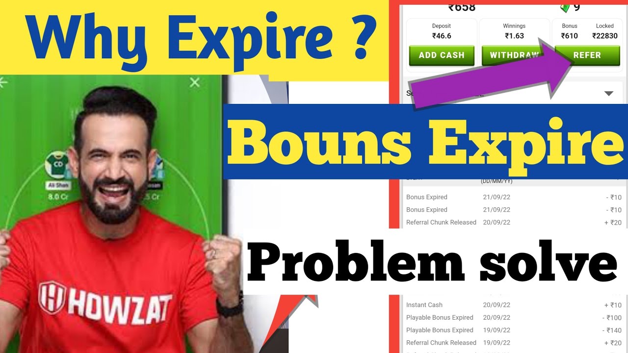 Howzat Bouns Expired problem solve| Howzat Bouns Expired problem| Howzat Bouns| Howzat app| 2022