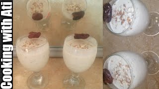 Easy and Quick Banana Milkshake by cooking with Ati